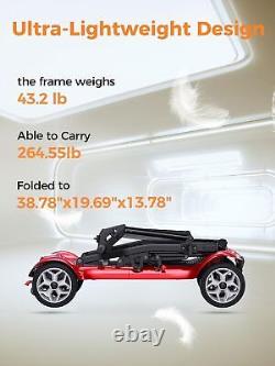 ENGWE Ease Pro 4 Wheel Mobility Scooter Folding Portable to Travel with2 Batteries