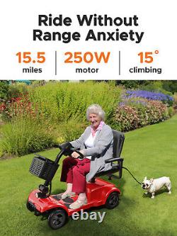 Ease 4 Wheel Mobility Scooter, Electric Power Mobile Scooters for Seniors Adult