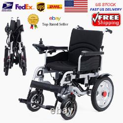 Electric Adult Wheelchair, 10 Miles Lightweight Foldable Motorized 500W motor