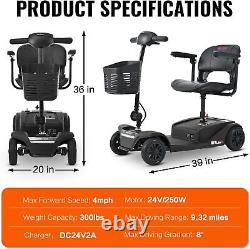 Electric Mobility Scooter for Adults Wheelchair Device for Travel Elderly