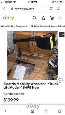 Electric Mobility Wheelchair Trunk Lift Model 48498 New