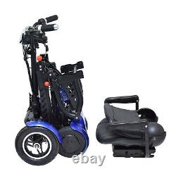 Electric Motorized Wide Chair Medical Scooter, Up To 25 Miles Blue