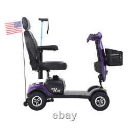 Electric Powered 4 Wheel Wheelchair Device 2pcs 20AH Battery With Charger Basket