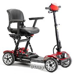 Electric Powered Wheelchair 4 Wheel 24V 12AH Foldable Motorized Mobility Scooter