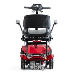 Electric Powered Wheelchair 4 Wheel 24V 12AH Foldable Motorized Mobility Scooter