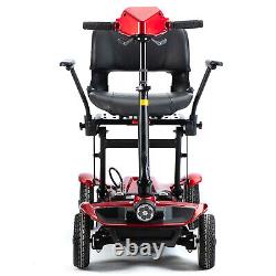 Electric Powered Wheelchair 4 Wheel 24V 12AH Foldable Motorized Mobility Scooter