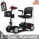 Electric Scooter Mobility Scooter 4 Folding Wheel Wheelchair Travel No Flag