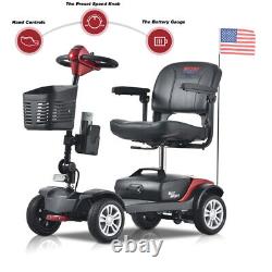 Electric Scooter Mobility Scooter 4 Folding Wheel Wheelchair Travel NO flag