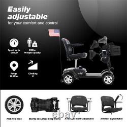 Electric Scooter Mobility Scooter Four Folding Wheel Wheelchair Powered Travel