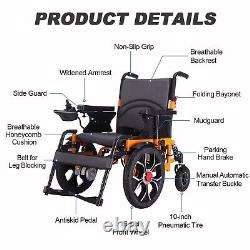 Electric Wheelchair 16 Front Tires More Stable & Flexible Folding Power Scooter