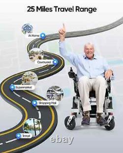 Electric Wheelchair, Motorized Mobility Scooters for Seniors, 20Miles Longer Range