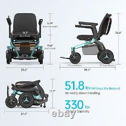 Electric Wheelchair Scooter Foldable-Installation-Free, APP/Joystick Control