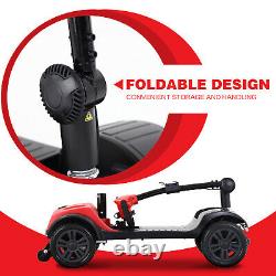 FOLD&TRAVEL power 4 wheels Mobility Scooter electric Wheel chair Lightweight USA