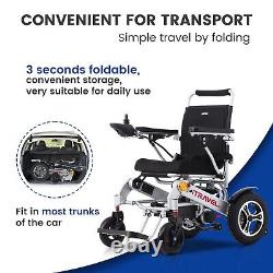 Fast Folding Electric Wheelchair Scooter Easy to go Wheelchair w Lithium Battery