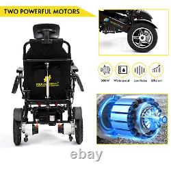 Fold And Travel Manual Recline Electric Lightweight Power Wheelchair