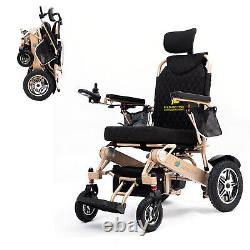 Fold And Travel Mobility Reclining Foldable Electric Wheelchair