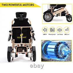 Fold And Travel Mobility Reclining Foldable Electric Wheelchair