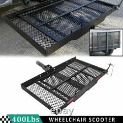 Fold Up Mobility Carrier Wheelchair Electric Scooter Hitch Rack Medical Ramp