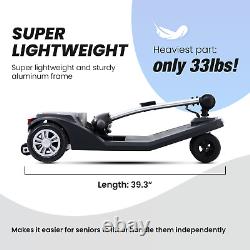 Foldable 4-wheel Mobility Scooter Electric Power Wheelchair Airline Approved