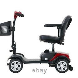 Foldable 4 wheels Electric Wheelchair Powered Mobility Scooter Compact Device US