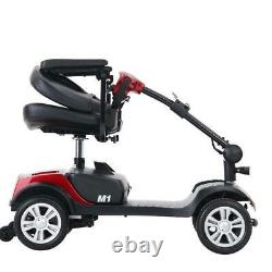 Foldable 4 wheels Electric Wheelchair Powered Mobility Scooter Compact Device US