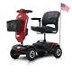 Foldable Drive Travel Electric 4 Wheels Mobility Scooter Wheel Chair Withfat Tires