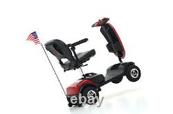 Foldable Drive TRAVEL Electric 4 wheels Mobility Scooter Wheel Chair withFat Tires