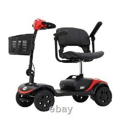 Foldable Drive TRAVEL Electric 4 wheels Mobility Scooter Wheel chair Lightweight
