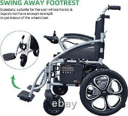 Foldable Electric Power All Terrain Wheelchair Scooter Portable Swing Away footr