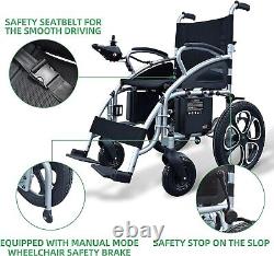 Foldable Electric Power All Terrain Wheelchair Scooter Portable Swing Away footr