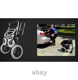 Foldable Electric Power Wheelchair Mobility Scooter Lightweight Power Wheelchair