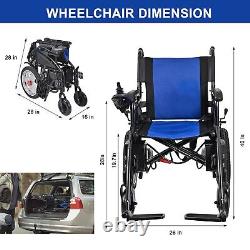 Foldable Electric Wheelchair Control Dual Motors Mobility Scooter Motorized Top