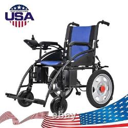Foldable Electric Wheelchair Dual Motors Motorized Aid 265 lb Mobility Scooter
