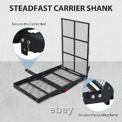 Foldable Electric Wheelchair Hitch Carrier Mobility Scooter Folding Loading Ramp