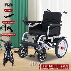 Foldable Electric Wheelchair Mobility Scooter Aid 250W Dual Motors Motorized