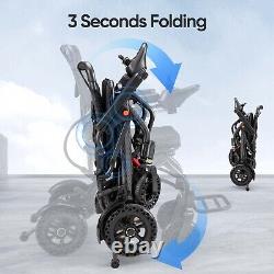 Foldable Electric Wheelchairs Intelligent Lightweight 4 Wheels Mobility Scooter