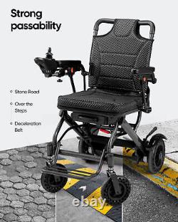 Foldable Electric Wheelchairs Intelligent Lightweight Wheelchair All Terrain New