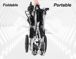 Foldable Electric Wheelchairs for Adult Elderly, 360° Joystick & Powerful Motor