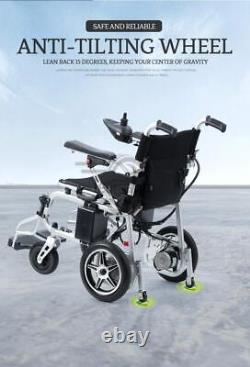 Foldable Electric Wheelchairs for Adult Elderly, 360° Joystick & Powerful Motor