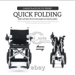 Foldable Electric Wheelchairs for Adult Elderly, 360° Joystick & Powerful Motor