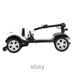 Folding 4 Wheel Electric Mobility Scooter For Elderly Travel Portable Wheelchair