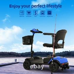 Folding 4 wheel Electric Power Mobility Scooter Transport Travel Wheel Chair