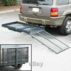 Folding Disable Electric Wheelchair Hitch Carrier Mobility Scooter Loading Ramp