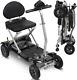 Folding Mobility Scooter Electric Powered Wheelchair, 4 Wheel, Handicap Foldab