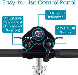 Folding Mobility Scooter Electric Powered Wheelchair, 4 Wheel, Handicap Foldab