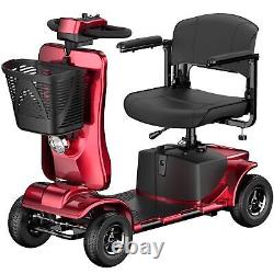 Folding Powered Wheelchair Device Compact Heavy Duty Mobile for Adults Elderly