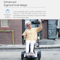 Full-Size Folding Travel Scooter Wheelchair Electric Maximum User Weight 220 lb