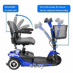 Innuovo 3-Wheeled Electric Mobility Scooter Lightweight Compact Wheelchair Blue