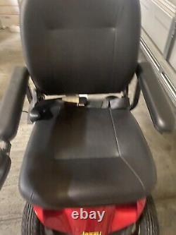 Jazzy Elite ES Mobility Power Chair Battery / Electric Red And Black Wheelchair