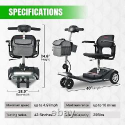 Lightweight Electric Power Mobility Scooter Compact Wheelchair Airline Approved